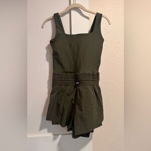 Abercrombie YPB romper olive green size small